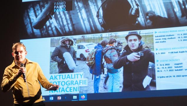 Ondřej Veverka, student Filmová akademie Miroslava Ondříčka v Písku (FAMO)
